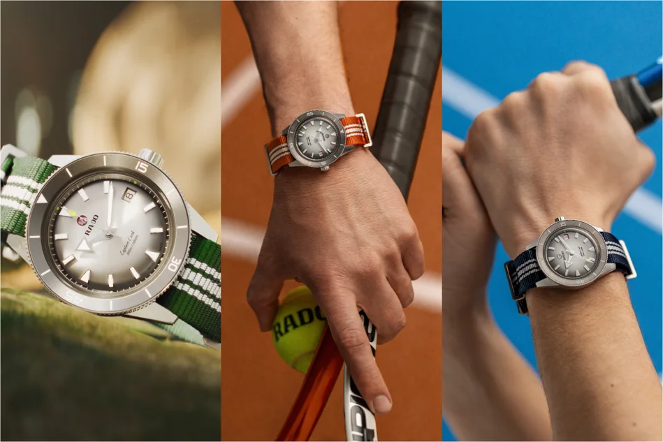 40 Years of Energy! RADO Launches the Captain Cook X Tennis Limited Edition Collection.